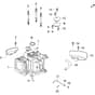 LR 48 PK (K40) -  - Efco Rotary Mower Cylinder and crankase Diagram