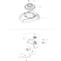 LR 48 PK (K40) -  - Efco Rotary Mower Fuel tank and cover Diagram