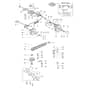 LUX 55 HXF - Oleo-Mac Rotary Mower Axle assy (From Febuary '13) Diagram
