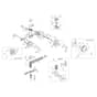 LUX 55 TBD EURO 5 - Oleo-Mac Rotary Mower Axle assy (From March '13) Diagram