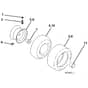 McCulloch M115-97TC - 96051013201 - 2016-05 - Wheels and Tyres Parts Diagram
