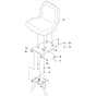 McCulloch M125-85FH - 967186901 - 2016-01 - Seat Parts Diagram