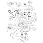 McCulloch M14597TC - 96051006201 - 2012-12 - Mower Deck - Cutting Deck Parts Diagram