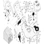 McCulloch M553 CME - 96141011203 - 2008-02 - Frame Parts Diagram