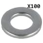 Genuine Forgefix M6 Flat Washer, Bag of 100