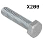 Setscrews M6 x 25mm, Pack of 200