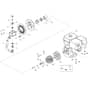 Belle Major 20-140X (PAN) - Pump & Motor Assembly
