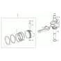 MAX 53 TK ALLROAD ALUMINIUM (K805) EURO 5 - Oleo-Mac Rotary Mower Shaft + pistor Diagram