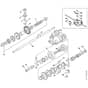 Viking MB505 C - Gear Head 1 - Parts Diagram