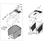 Viking MB505E - Grass Catcher Bag - Parts Diagram