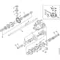 Viking MB555 M - Gear Head 2 - Parts Diagram