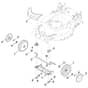 Viking MB650.3 T - Front Axle, Cover - Parts Diagram