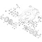 Viking MB756.0 GS - Front Height Adjustment, Front Wheel - Parts Diagram