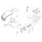 MC 413 S -  - Efco Rotary Cultivator Hood and clutch Diagram