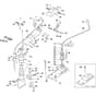 MC 418 S -  - Efco Rotary Cultivator Handlebar rod and connections Diagram