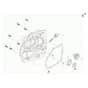 MH 155 K - Oleo-Mac Tiller Crankcase cover Diagram