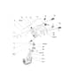 MH 753 D - Oleo-Mac Tiller Handlebar Diagram