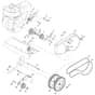 McCulloch MHDF800 - 2010 - 10 - Belt Guard & Pulley Parts Diagram
