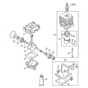 Genuine Stihl MM55-Z / A - Crankcase, Cylinder