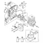 Genuine Stihl MM55-Z / B - Rewind starter, Muffler