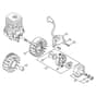 Genuine Stihl MM55-Z / D - Ignition system, Clutch
