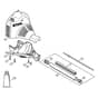 Genuine Stihl MM55-Z / E - Engine housing, Drive tube assembly