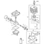 Stihl MM55 - Crankcase, Cylinder - Parts Diagram