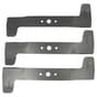 Genuine Mountfield 2446H SD Twin, 2448H SD Twin 46" Deck Winged Blade Set - 1134-9233-01