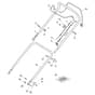 MP1 504 SQ-B - 2015-2022 - 294506823/15 - Castel Garden Rotary Mower Handle, Upper Part - With Knob Diagram