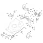 MP1 554 WSQ-H - 2015-2019 - 294556833/15 - Castel Garden Rotary Mower Deck and Height Adjusting Diagram