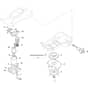 MR 1500 - 2024-2025 - 2R7102023/M24 - Mountfield Robot Mower Blade Motor And Wheel Motors Diagram