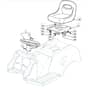 MRL 9214 H - 2009 - 2T2642436/IM9 - Mountfield Ride On Mower Seat Diagram