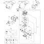 Stihl MS162 C-BE - Crankcase - Cylinder - Muffler - Shroud - Parts Diagram