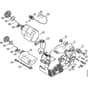 Genuine Stihl MS190 T / B – Motor housing