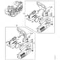 Genuine Stihl MS201 TC-E / D - Chain sprocket cover, Hand guard