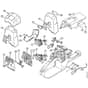 Genuine Stihl MS240 / K - Air filter, Throttle control