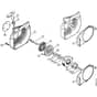 Genuine Stihl MS250 C-BE / K - Fan housing with rewind starter