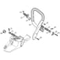 Genuine Stihl MS311 / H - AV system, Handlebar