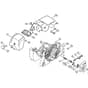 Genuine Stihl MS380 / O - Chain tensioner, Carburetor box cover