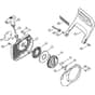 Genuine Stihl MS381 / G - Rewind starter, Hand guard