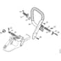 Genuine Stihl MS391 / H - AV System, Handlebar