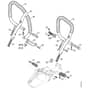Genuine Stihl MS441 / H - AV system, Handlebar