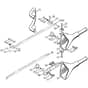 Genuine Stihl MS720 / L - Helper's handle, Chain scabbard