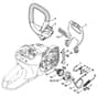 Stihl MSA160 C-B - Hand Guard - Chain Brake - Parts Diagram