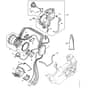 Stihl MSA161 T - Electric Motor - Electronic Module - Oil Tank - Parts Diagram