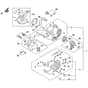 Stihl MSA190.0 T - Electric Motor, Electronic Module, Handle Housing - Parts Diagram