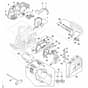 Stihl MSA220.1 T - Shroud, Fan Housing, Oil Pump, Hand Guard, Chain Brake - Parts Diagram