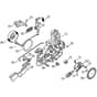 Genuine Stihl MSE140 C-Q / C - Gear housing, Oil pump