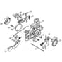 Genuine Stihl MSE141 C-Q / B - Gear housing, Oil pump