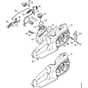 Genuine Stihl MSE230 C-BQ / D - Handle housing, Oil tank